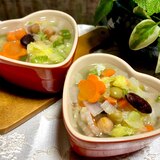 プロテインたっぷり❤️お豆の野菜スープ